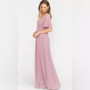 Show your mumu emily empire antique rose maxi dress